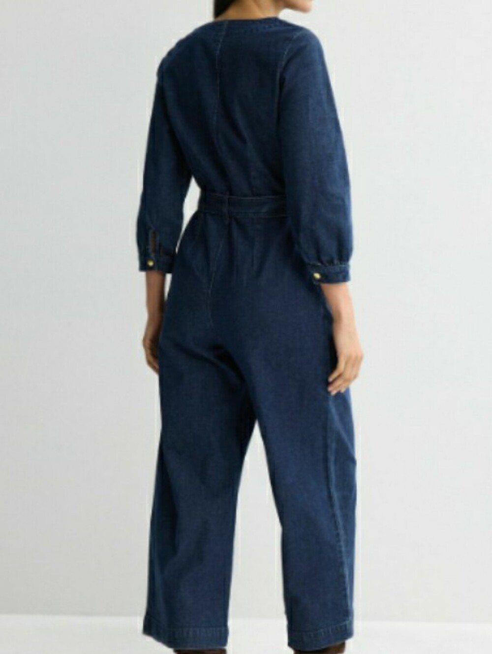 Jean Jumpsuit V Neck Zip Front Denim Nine West NWT 💙 RETAIL $70- - Picture 8 of 13